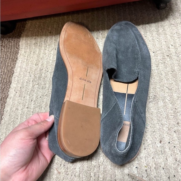 Dolce Vita Gray Suede Woman’s Loafers -8.5 - Picture 2 of 3